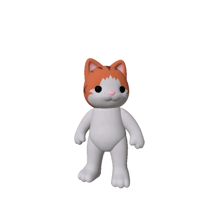 Fluffy Cat Ginger Orange