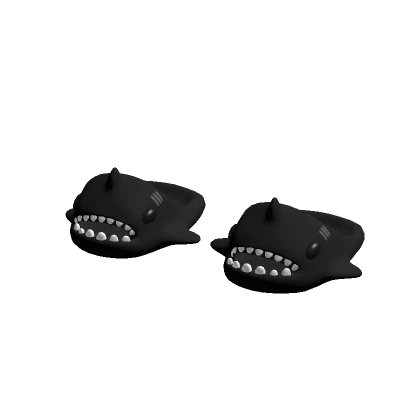 3.0 Shark Slippers Black Summer Cute Baby Cutesy
