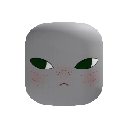 Cute Asian Chibi Boy Green Eyes face