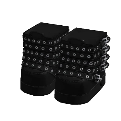 Goth Starry Platforms Blackout