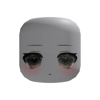 🍀Animated Pretty Chibi Face (Brown)