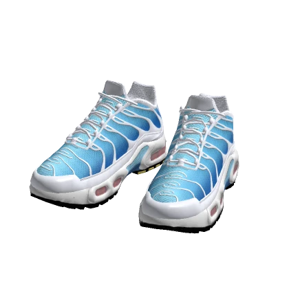 Tn ice blue w/ white trainers sport