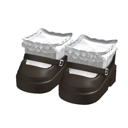 Brown Doll Platforms Low