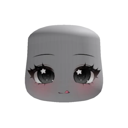 kawaii star yum chibi face (recolorable)