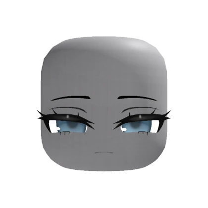 Animated Cute Chibi Tired Sleepy Face - Blue
