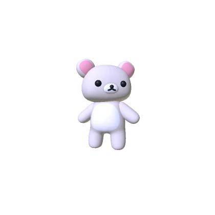 Mini White Kawaii Teddy Bear