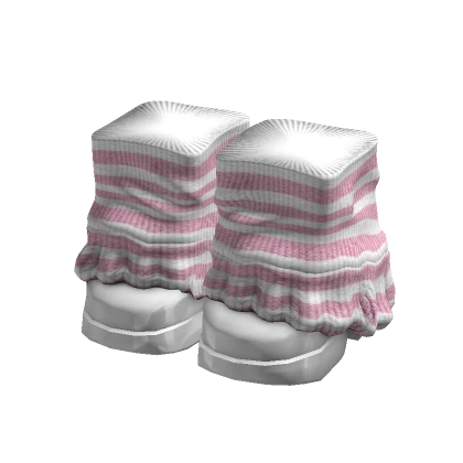 light pink doll platform y2k shoes + leg warmers