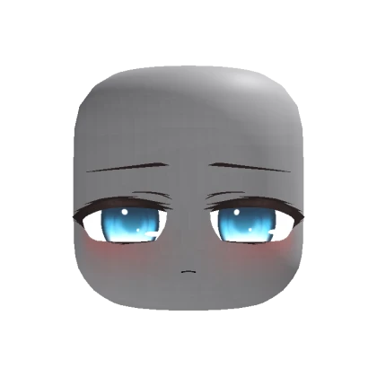 Animated Sleepy Chibi Face – Blue