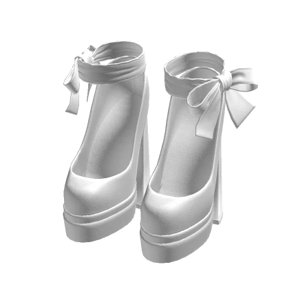 Sweet n sugar chunky coquette heels white itgirl
