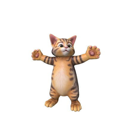 Cute Standing Cat 🐈 Funny Meme Troll Animal