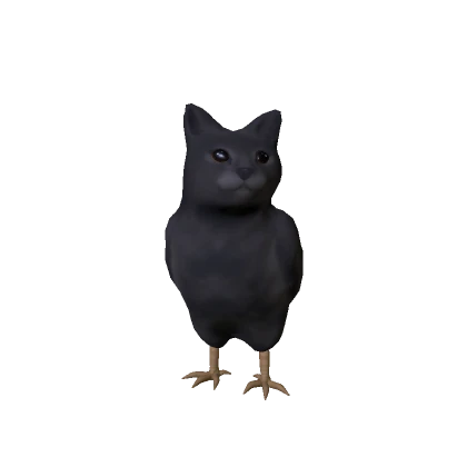 Cute Funny Chicken Cat (Black)