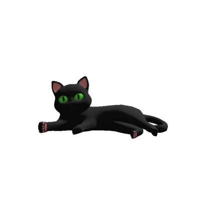 Black Spooky Cat Head