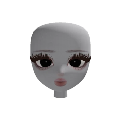 Glassy Doll Head (dynamic, extra eyelashes)