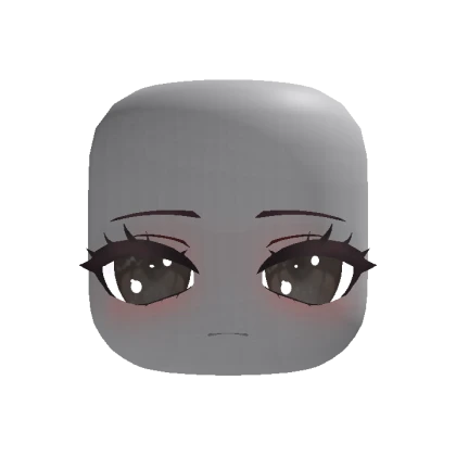 Animated Chibi Doll Sleepy Face - Brown