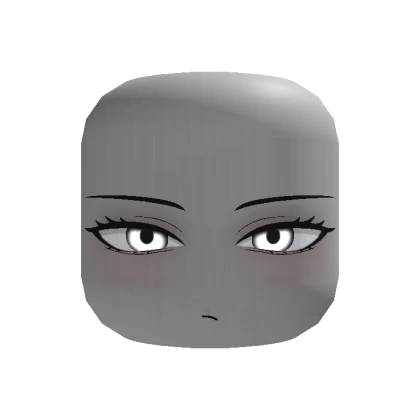 🍀Animated Bored Pompous Face (Glowing White)