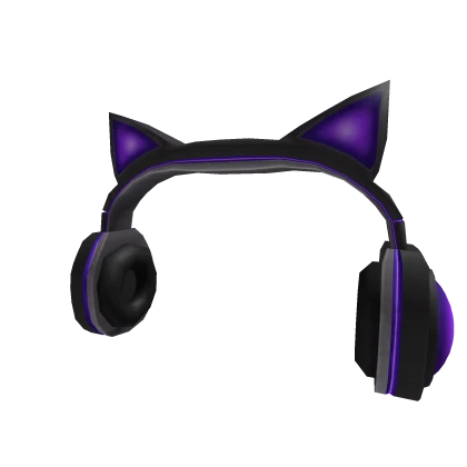 Purple Cat Ears Headphones