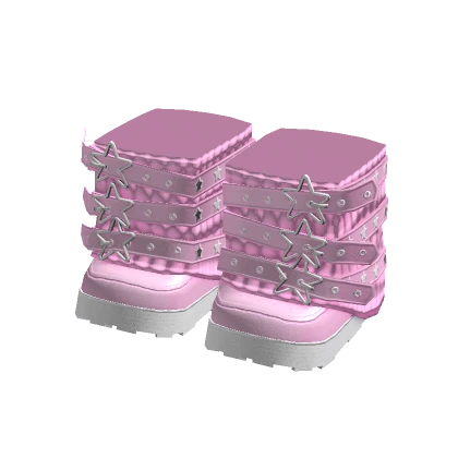 Y2K Starry Shoes Pink