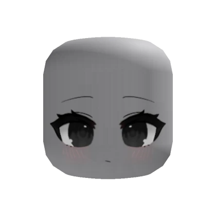 Calm Chibi Gacha Pout Cute Face (Black)