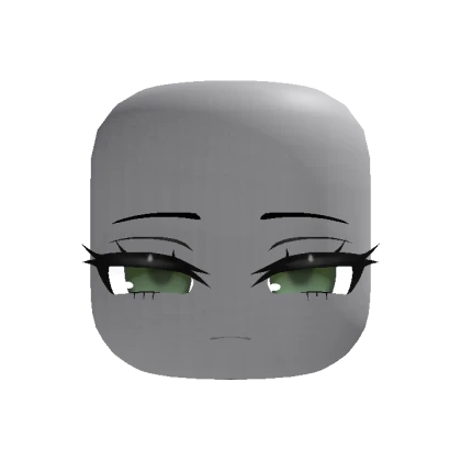 Animated Cute Chibi Tired Sleepy Face - Green