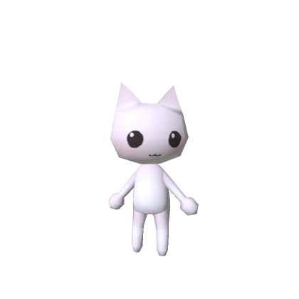 Mini White Doll Cat