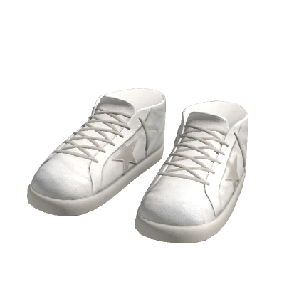 Sneakers Star Goose White Trendy Y2K Lace Shoes