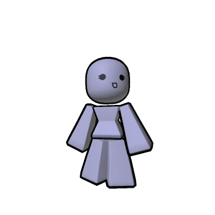 Stylized Chibi Outline Woman