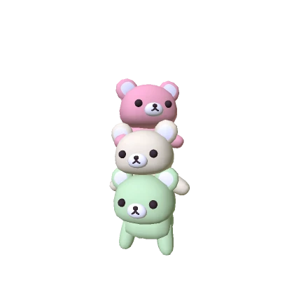 Mini Kawaii Bear Dango Stack