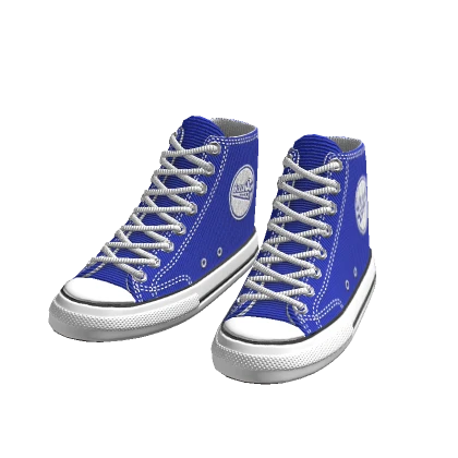 Blue Canvas Shoes