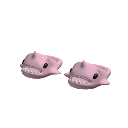 3.0 Shark Slippers Pink Pastel Summer Cute Baby