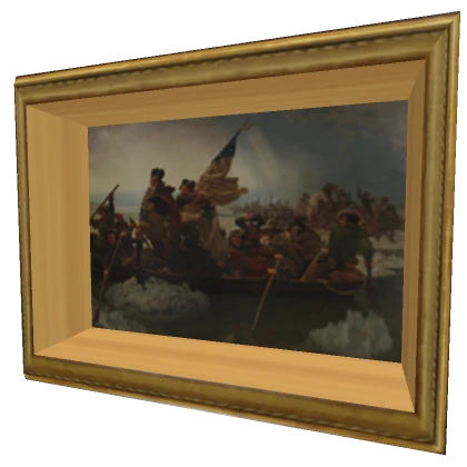 Portrait of a Hero Crossing the Delaware