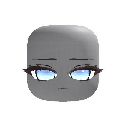 Cute Chibi Relaxed Stare Eyes - Light Blue