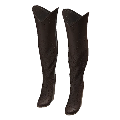 Bejeweled Boots - Brown