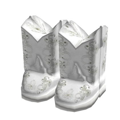 White Cowboy Girl Boots (3.0)