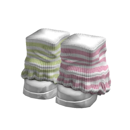 green pink doll platform y2k shoes + leg warmers