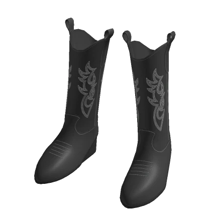 cowboy boots black