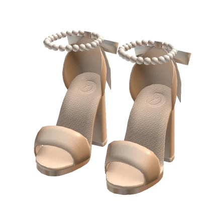 Cream Pearl Heels