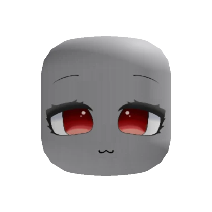 Cherry Red Cute Pretty Chibi Eyes Face