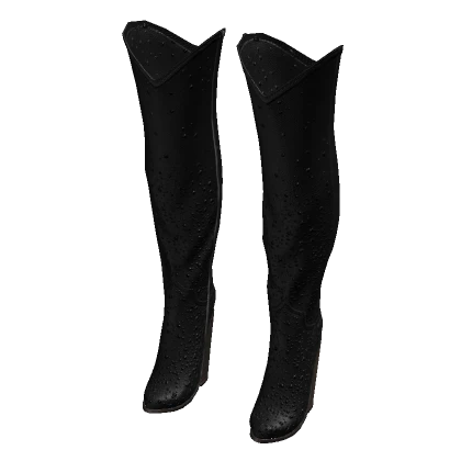Bejeweled Boots - Black