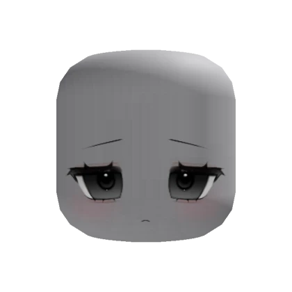 black upset cute anime eyes