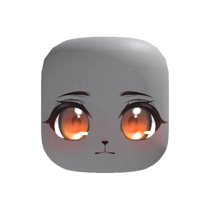 Cute Chibi Sheep Lamb Face - Orange