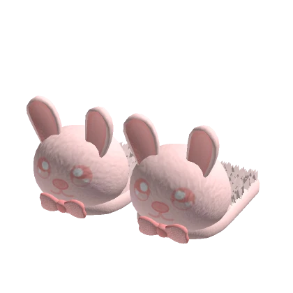 Pink Bunny Slippers