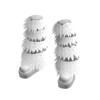 Y2k Cool Fur Boots (White)