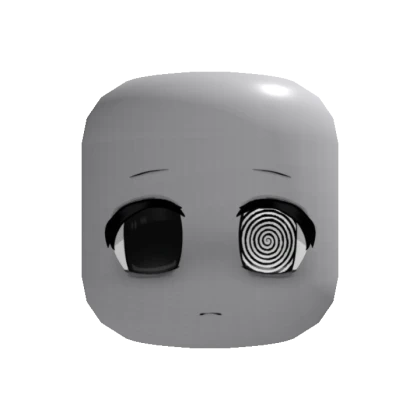 grey hypnotized emotionless anime chibi moe face