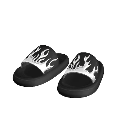 cool black & white fire slides