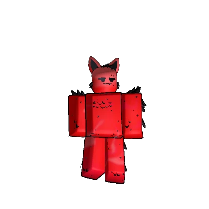 Fluffy Space Cat {Red}
