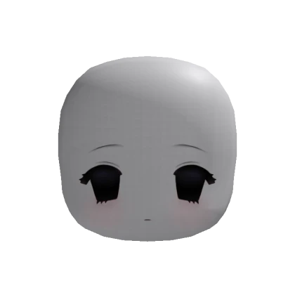 cute expressionless chibi face