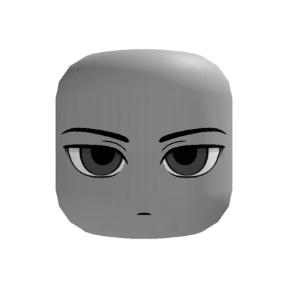 🍀Animated Intimidating Boy Face (Grey)