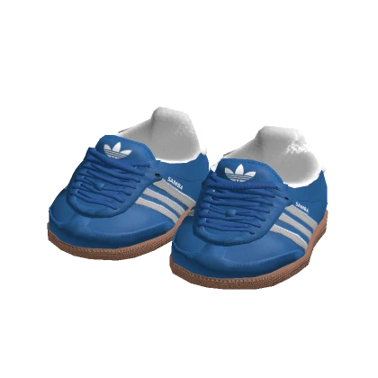 adidas Blue Samba Shoes [Blocky]