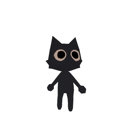 Mini Black Cat Neon