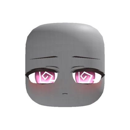 Animated Sleepy Chibi Face – Spiral Pink